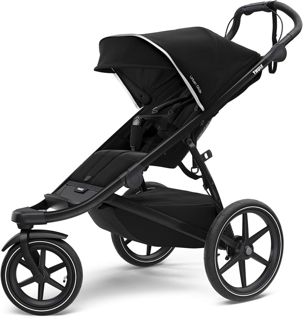 carrinho de bebê para corrida preto, da marca thule modelo Thule urban glide 2