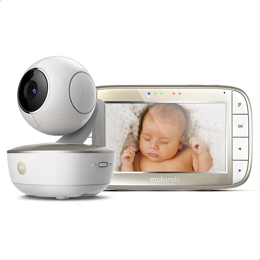 babá eletrônica, com câmera e monitor mostrando a imagem de um bebê dormindo, presentes para recém-nascido.